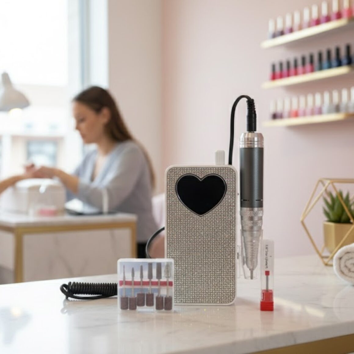 Nail Drill Modelo T1: Profesional para Uñas Recargable: Potencia, Precisión y Diseño Glam