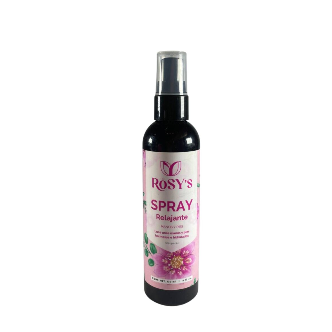 Spray Relajante Rosy's - Finalizador Hidratante para Manos y Pies (120ml)
