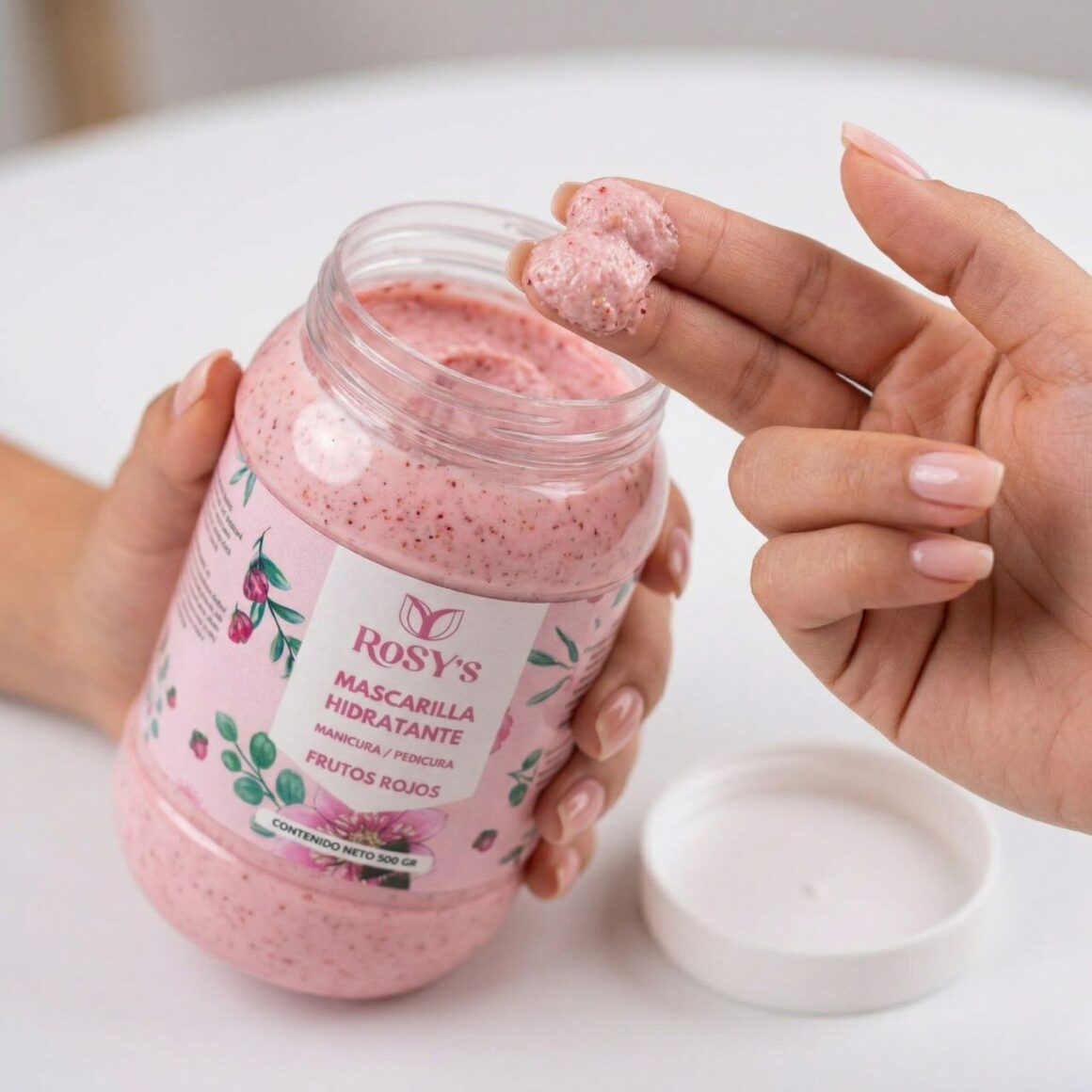 Mascarilla Hidratante Rosy's Frutos Rojos - Nutrición Profunda (500g)